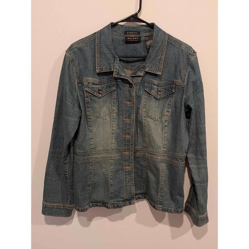 axcess Liz Claiborne Stretch Denim Jacket XL